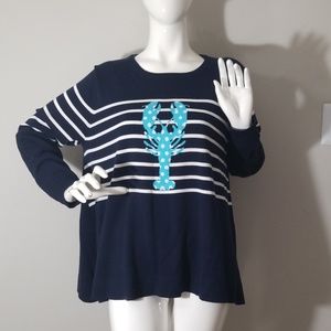 *crown & ivy* lobster sweater